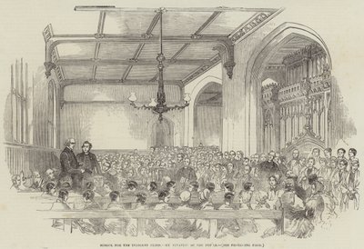 School voor de behoeftige blinden, examen van de leerlingen door English School