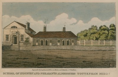 School of Industry en Pheasants Almshouses, Tottenham, Londen door English School
