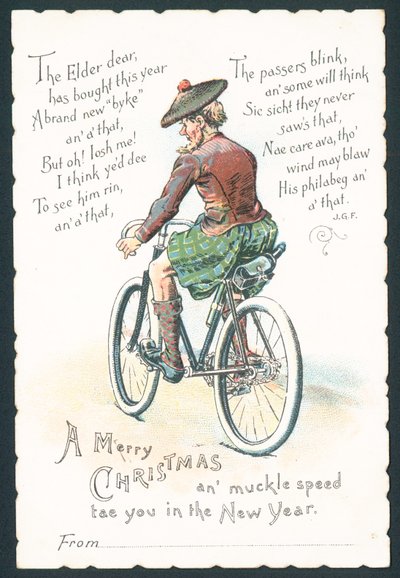 Schotse kerstkaart door English School