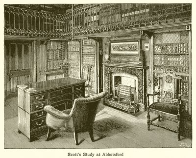 Scotts studeerkamer in Abbotsford door English School