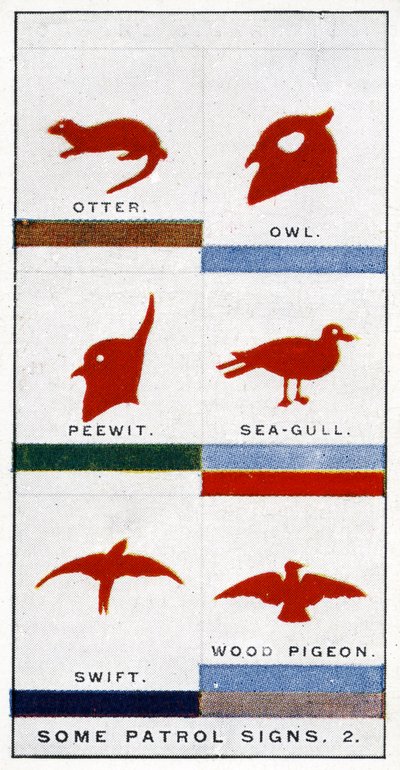 Scout patrouilletekens, 1929 door English School
