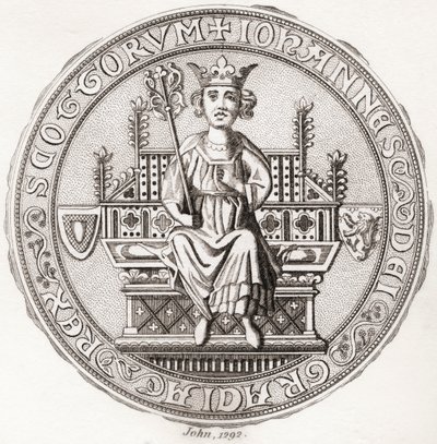 Zegel van John Balliol, ca. 1249 – 1314, ook bekend als Toom Tabard, Schots voor 