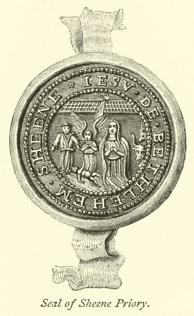 Zegel van Sheene Priory door English School