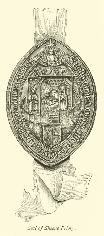 Zegel van Sheene Priory door English School