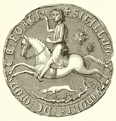 Zegel van Simon de Montfort door English School