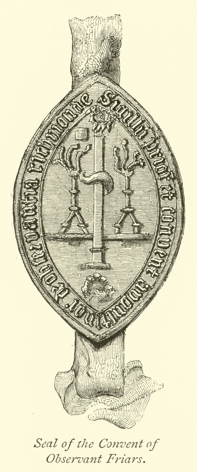 Zegel van het Klooster van Observante Broeders door English School