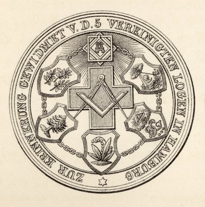 Zegel van de metselaars van Hamburg, uit 