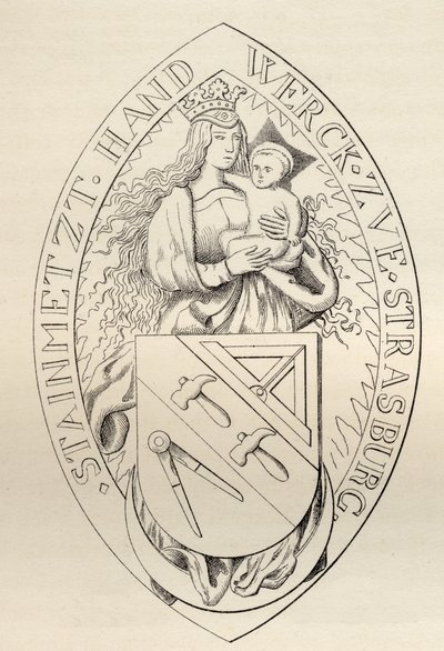 Zegel van de metselaars van Straatsburg, 1524, uit 