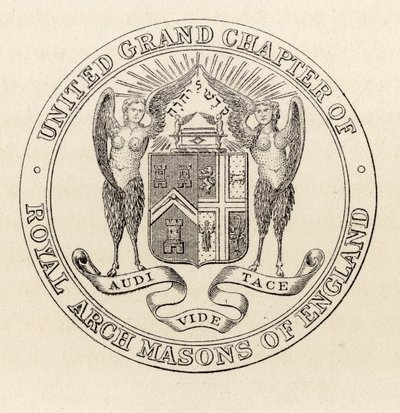 Zegel van de United Grand Chapter of Royal Arch Masons of England, 1817, uit 