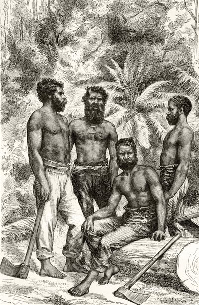 Halfbeschaafde Victoriaanse Aboriginals, uit 