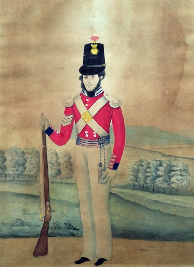 Sergeant, Brits Leger, ca. 1815 door English School