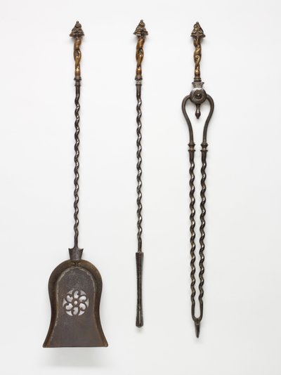 Set van Vuur Gereedschap, 1843 door English School