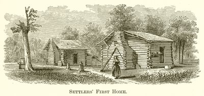 Eerste huis van de kolonisten door English School