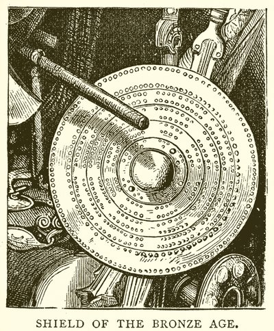Schild uit de Bronstijd (gravure) door English School
