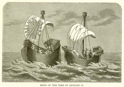 Schip uit de tijd van Richard II door English School