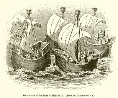 Schip uit de tijd van Richard II door English School