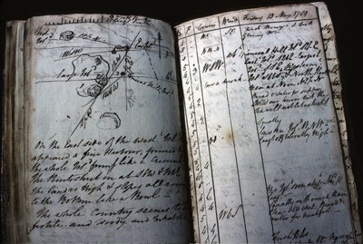 Scheepslogboek van luitenant William Bligh door English School