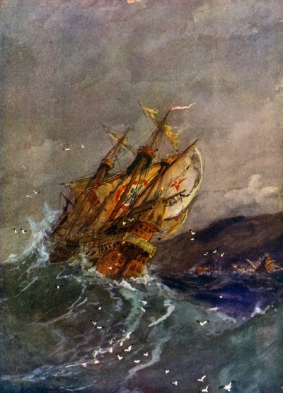 Schepen van de Spaanse Armada door English School
