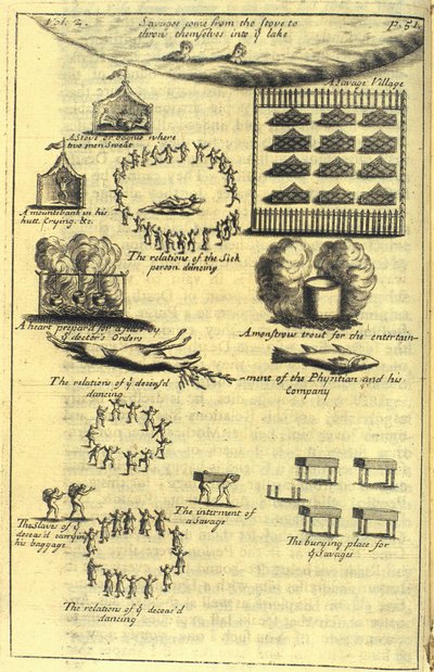Ziekte- en doodsrituelen, 1703 door English School