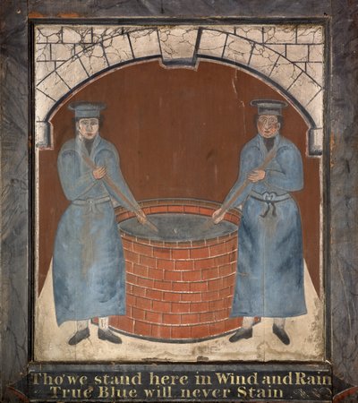 Bord voor de "Blue Boys" Herberg, eind 1700s door English School