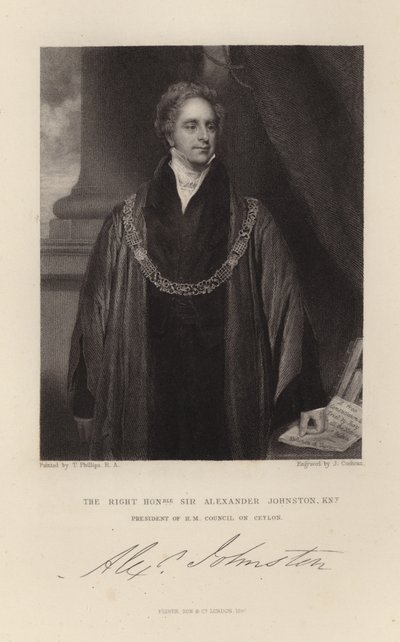 Sir Alexander Johnston door English School