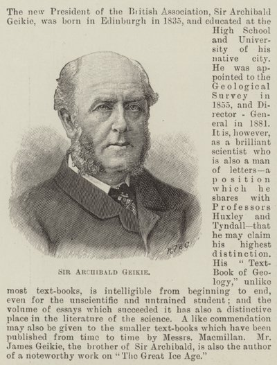 Sir Archibald Geikie door English School