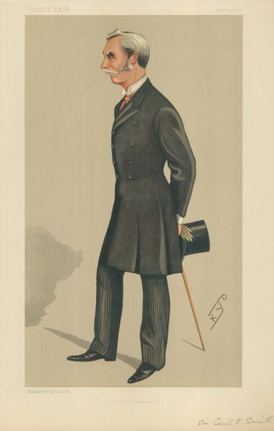 Sir Cecil Clementi Smith, Straits Settlements, 23 januari 1892, Vanity Fair cartoon door English School