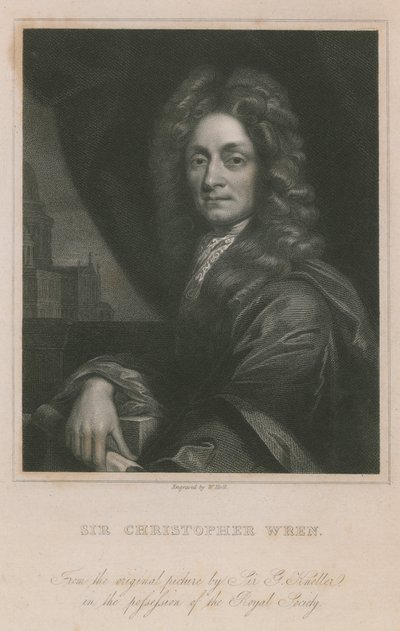Sir Christopher Wren door English School
