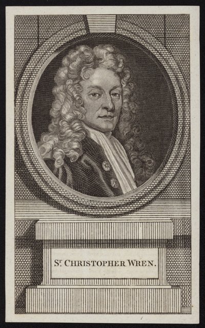 Sir Christopher Wren door English School