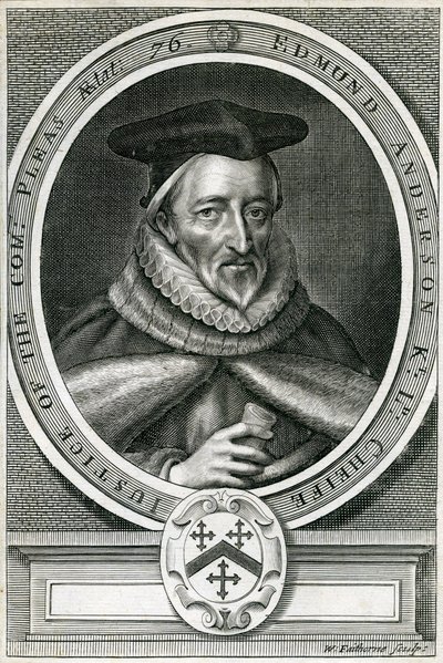 Sir Edmund Anderson (1530-1605) door English School