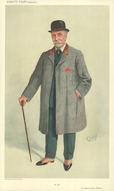Sir Edward Daniel Walker, E D, 13 oktober 1909, Vanity Fair cartoon door English School
