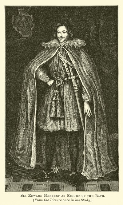 Sir Edward Herbert als Ridder van het Bad door English School