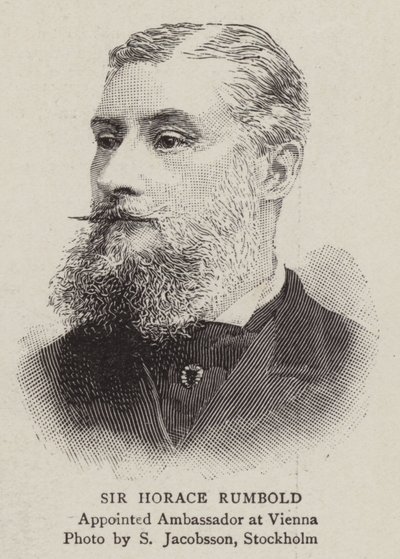 Sir Horace Rumbold (gravure) door English School