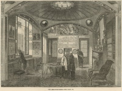 Sir John Soanes Museum in Lincolns Inn Fields: De Ontbijtkamer door English School
