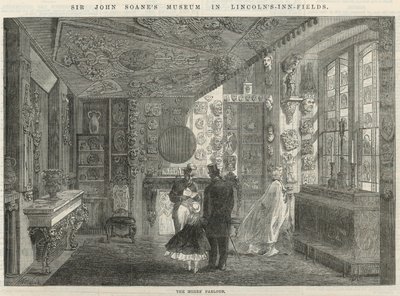 Sir John Soanes Museum in Lincolns Inn Fields: De Monniken Salon door English School
