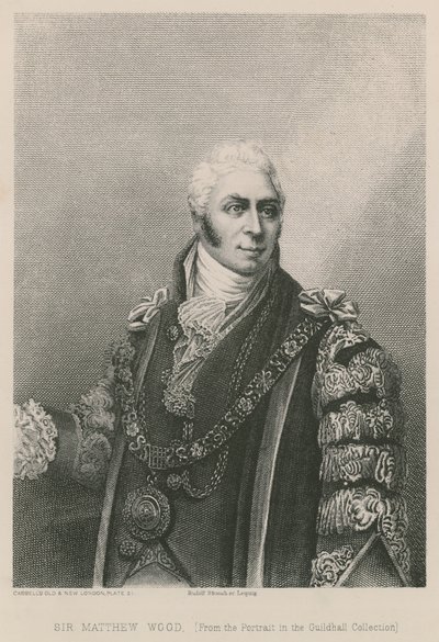 Sir Matthew Wood, Lord Mayor van Londen, 1809 door English School