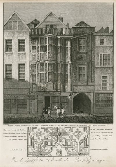 Het huis van Sir Paul Pindar, Bishopsgate door English School