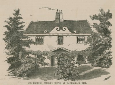 Het huisje van Sir Richard Steele, Haverstock Hill door English School