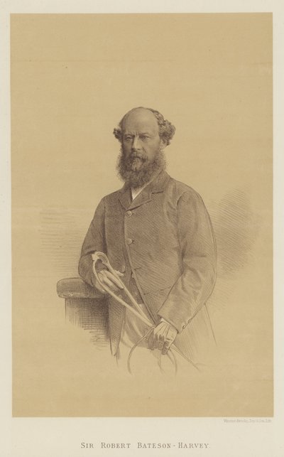 Sir Robert Bateson-Harvey (litho) door English School