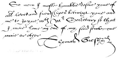 Sir Thomas Gresham, geb. 1519, overl. 1579 door English School