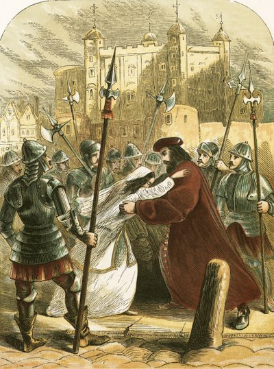 Sir Thomas More, op weg naar zijn executie door English School