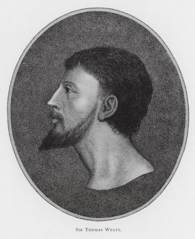 Sir Thomas Wyatt (litho) door English School