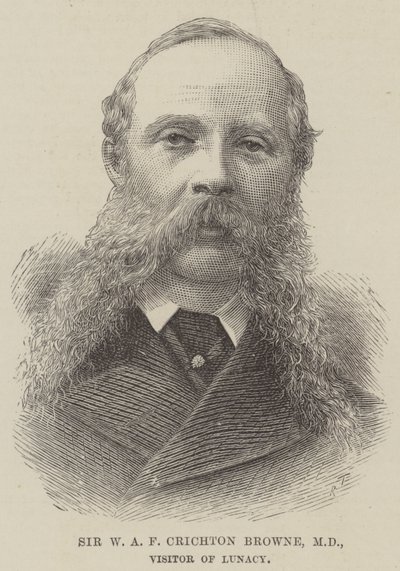 Sir W A F Crichton Browne, MD, bezoeker van krankzinnigheid door English School