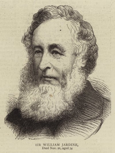 Sir William Jardine (gravure) door English School