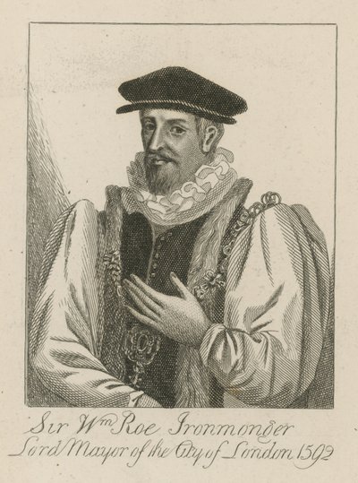 Sir William Roe, IJzerhandelaar, Lord Mayor van Londen in 1592 door English School
