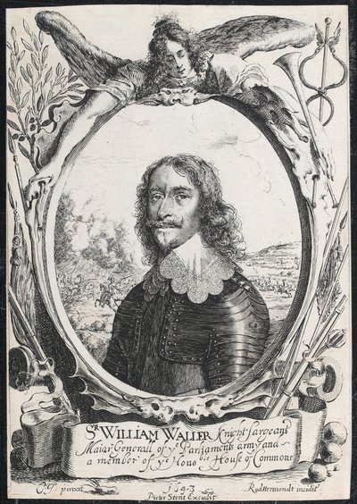 Sir William Waller, Knight Sargeant Major Generaal van het leger van het Parlement en lid van het Eerbare Lagerhuis door English School