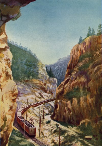 Zestien Mijl Canyon, Montana door English School