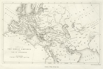 Schets van de grote rijken in de tijd van Karel de Grote door English School
