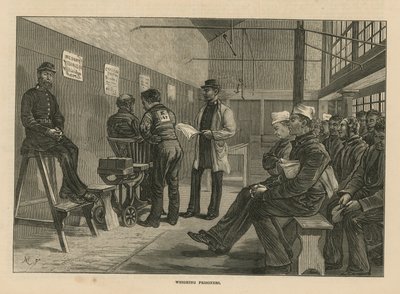 Schetsen in het Huis van Correctie in Clerkenwell door English School