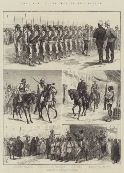 Schetsen van de oorlog in de Soedan door English School